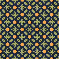 pattern design with abstract ornament motif