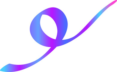 Obraz premium ribbon purple, hologram colorful, confetti ribbon, carnival, celebrate