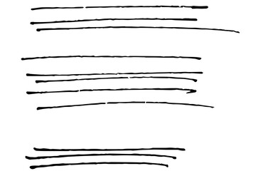 Striche, Linien handgezeichnete Überlagerung