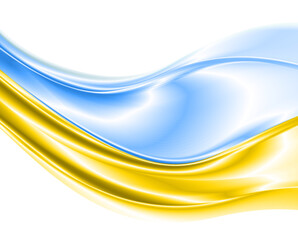 Fototapeta premium Abstract background in the colors of the Ukrainian flag.
