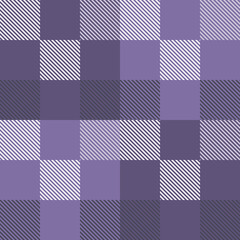Seamless tartan plaid pattern in Purple Color