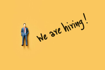 We are hiring , job recruitment concept
