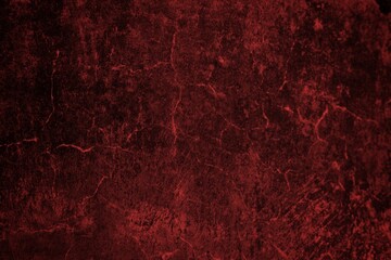 red and dark background, cracked old wall, stained wall