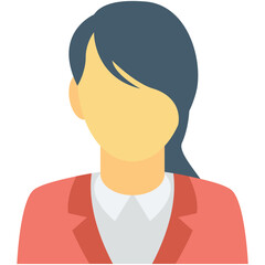 Secretary Colored Vector Icon