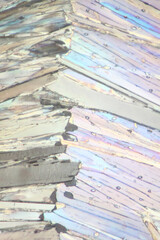 Chemical substance paracetamol made by a microscope in polarized light.
