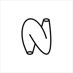 Gut constipation icon design,Intestines icon, symbol of digestion system flat style vector illustration. color editable