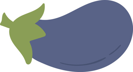 Eggplant vegetable icon. Vector illustration
