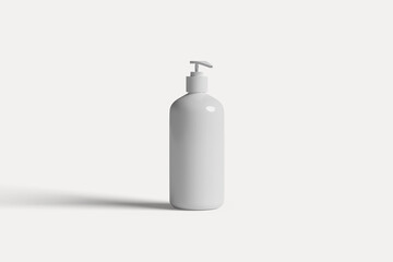 Cosmetic pump bottle mockup