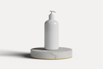 Cosmetic pump bottle mockup