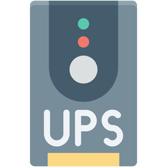 UPS Vector Icon  - obrazy, fototapety, plakaty