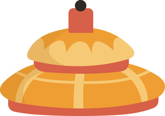 Teapot lid Kitchen icon. Vector illustration