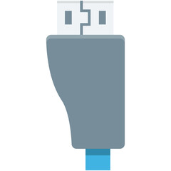 Usb Cable Vector Icon 