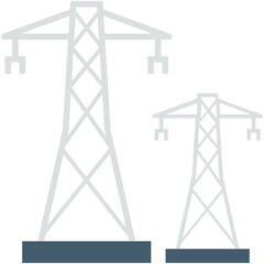 Electric Pylon Vector Icon