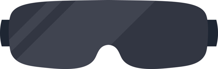 Virtual reality glasses flat illustration