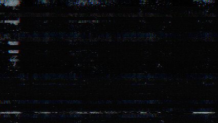 Glitch noise static television VFX. Visual video effects stripes background, CRT tv screen no signal glitch effect - 533979908