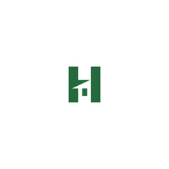 Home Logo with a combination of the letters H