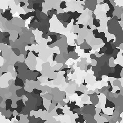 Camouflage seamless pattern background. Classic clothing masking camo print © Andrew
