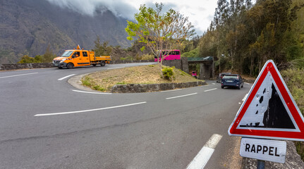Route de Cilaos, île de la Réunion 
