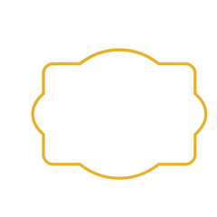 simple gold frame shape