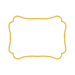 simple gold frame shape