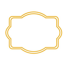 simple gold frame shape