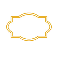 Fototapeta premium simple gold frame shape
