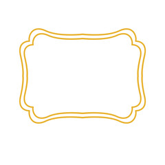 simple gold frame shape