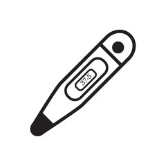Thermometer Medical Icon Vector Illustration
