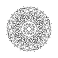 Luxury mandala pattern design. coloring page.