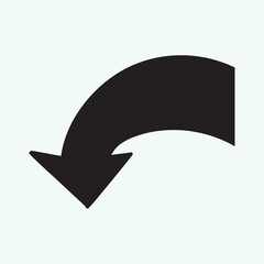 Black arrow icon vector EPS- 10