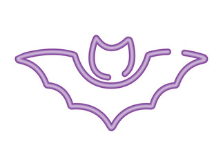 halloween bat neon