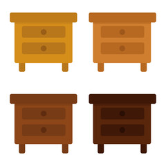 night stand icon in flat style illustration