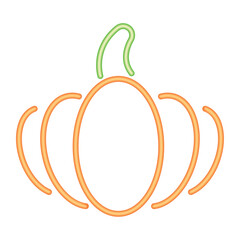 halloween pumpkin neon