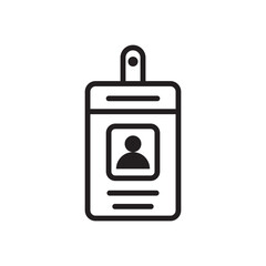 Fototapeta premium Name Tag Icon Vector Illustration