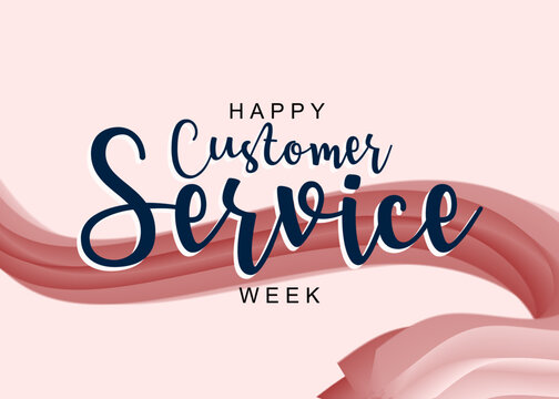 Customer Service Week. Holiday concept. Template for background, banner, card, poster, t-shirt with text inscription