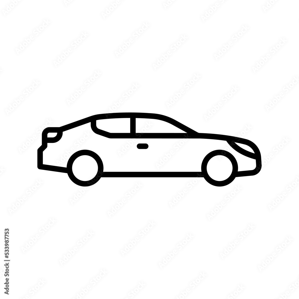 Wall mural car icon. transport sign. vector illustration