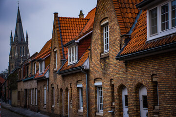 Fototapeta na wymiar Buildins in Brugge