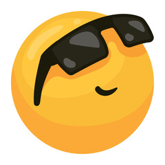 emoji with sunglasses 3d style
