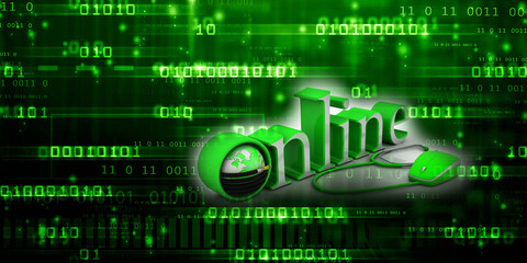 3d rendering Fiber optical cable detail mouse connected stethoscope online 