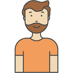 Man portrait icon business people avatar vector