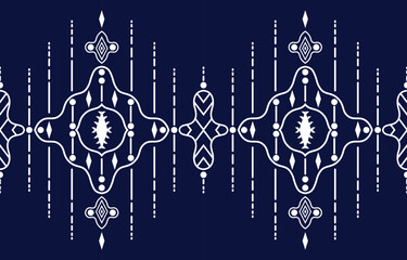 Fototapeta na wymiar Geometric vertical seamless pattern white abstract ethnic design Indigenous carpet, wallpaper, clothing, wrapping, Batik, fabric, Vector