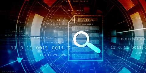 Obraz premium 2d rendering documents search