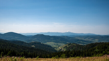 Naklejka na ściany i meble panorama of the mountains