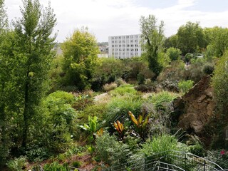 Jardin extraordinaire à la carrière Miséry à Nantes en Loire Atlantique en France jardin exotique