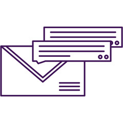 Message icon vector mail send letter envelope