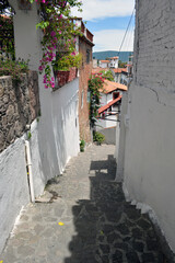 narrow street in the old town
