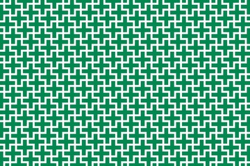 Geometric pattern in the colors of the national flag of Nigeria. The colors of Nigeria.