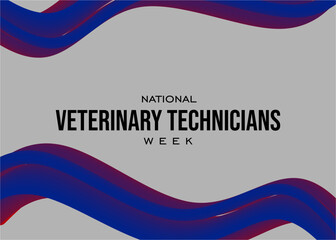 Veterinary Technicians Week. Holiday concept. Template for background, banner, card, poster, t-shirt with text inscription