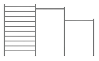 Outdoor fitness equipment. vector illustration