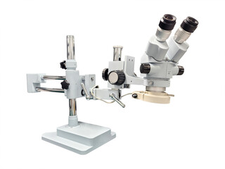 Fototapeta na wymiar microscope isolated on white